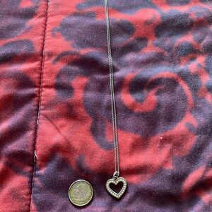 Coach Silver Heart Necklace